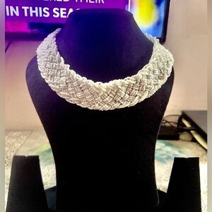 House Of RuSa Vintage White Beaded Neckpiece!Tales of the Folklore